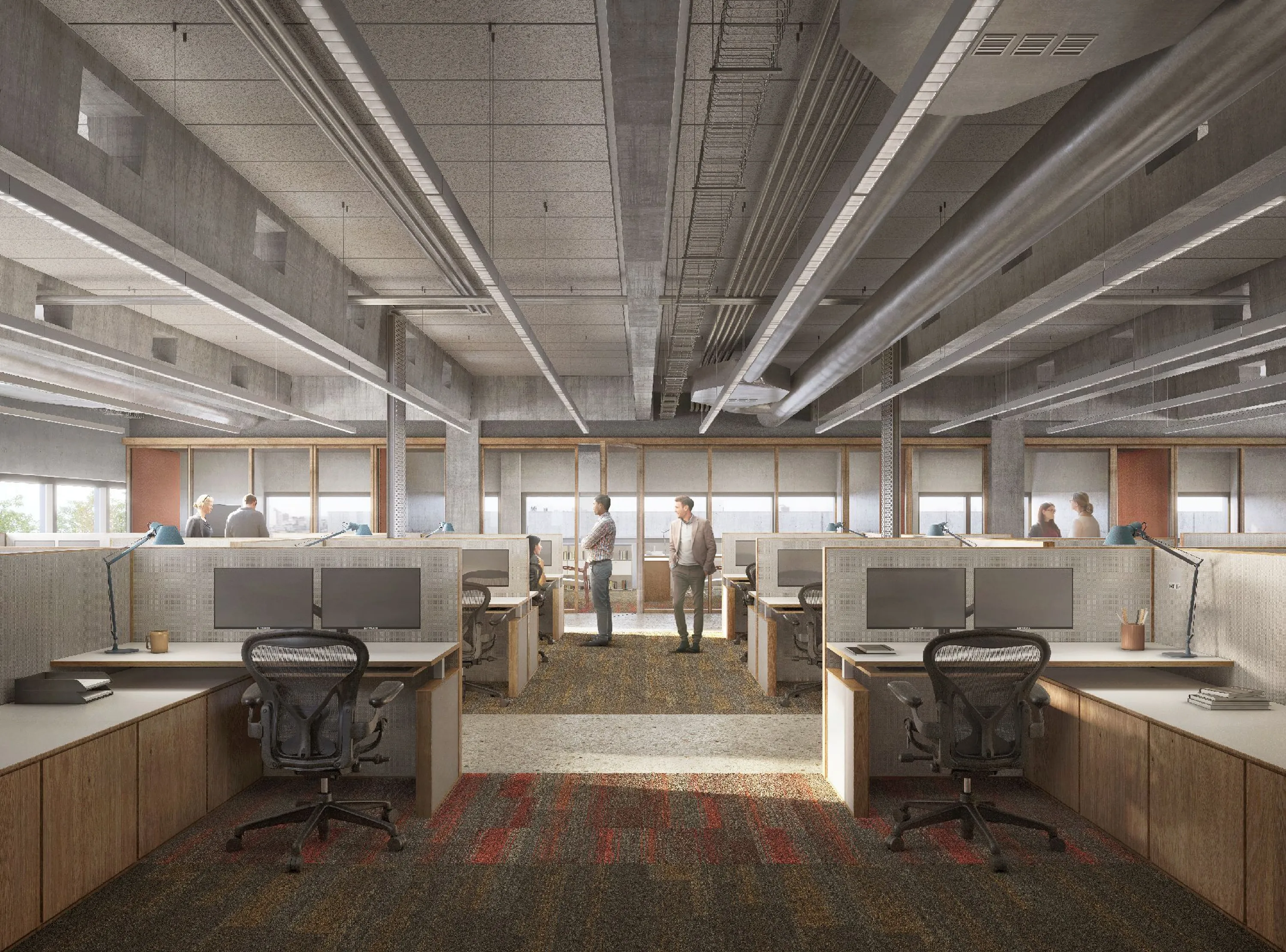 Figure 3 Rendering Interior Renovation by Krueck Sexton Parners Villafane