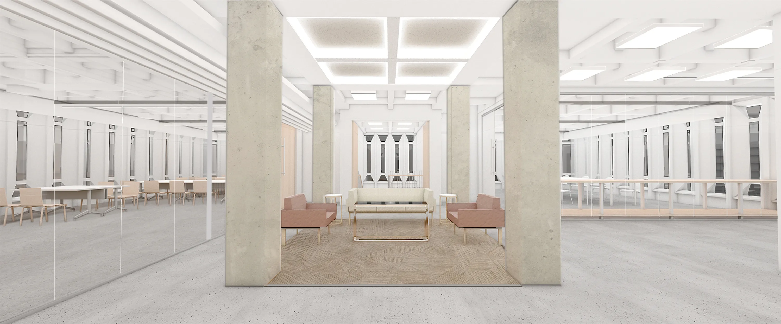 Lounge minimal 10 8 w outline polished conc